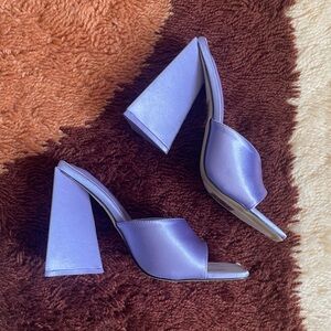 lilac mules size 8